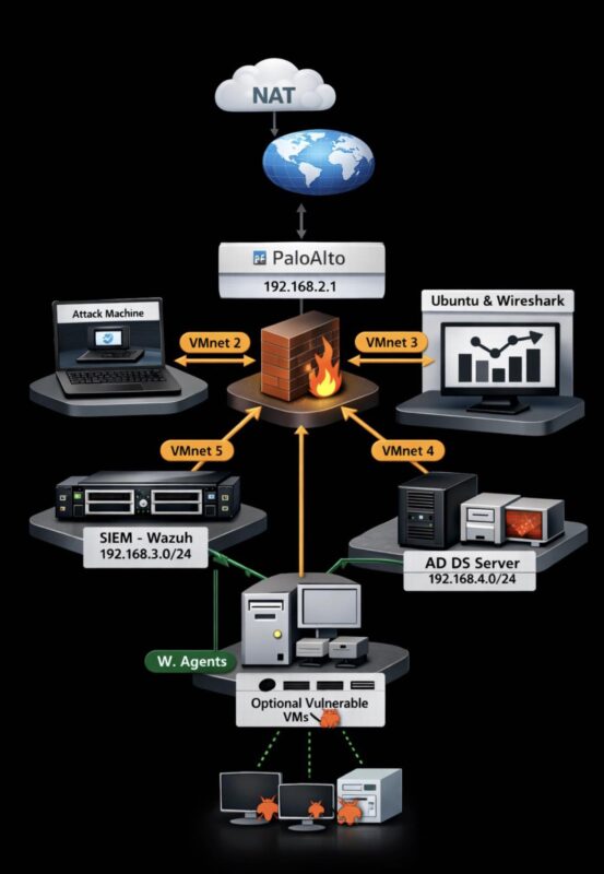 SOC Home Lab Network Topology