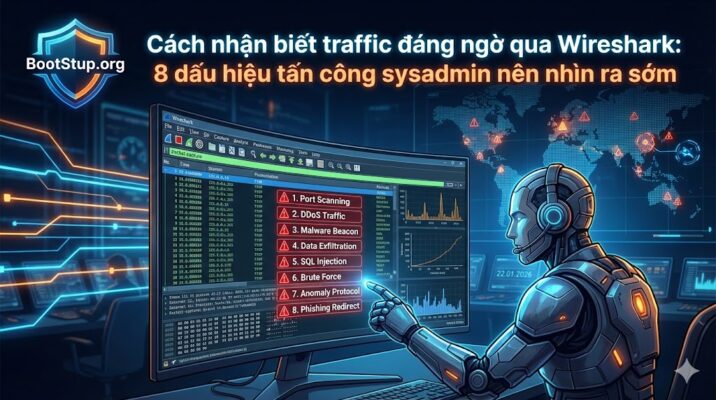 Cách nhận biết traffic đáng ngờ qua Wireshark