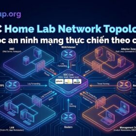 SOC Home Lab Network Topology: Mô hình học an ninh mạng thực chiến theo chuẩn SOC