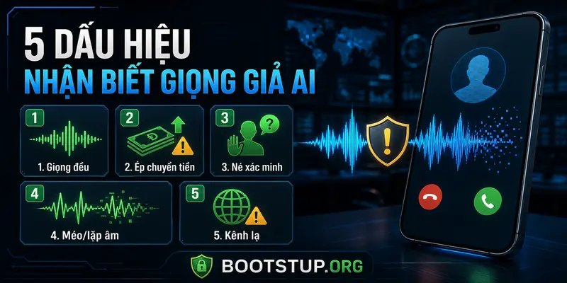 5 dấu hiệu nhận biết giọng giả AI trong cuộc gọi