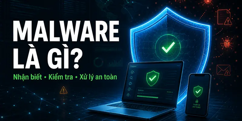 Malware là gì? Minh họa nhận biết, kiểm tra và xử lý mã độc an toàn
