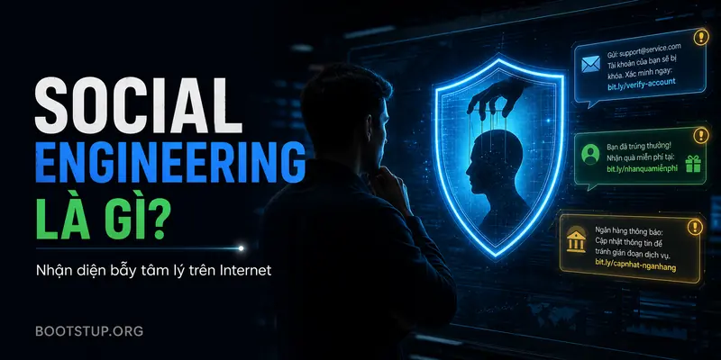 Social engineering là gì? Minh họa nhận diện bẫy tâm lý trên Internet